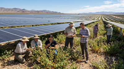 In 2024, Nevada built a 1.8-million-panel solar farm in the Mojave; its panels helped a rare plant hold water longer and produce 10 times more fruit