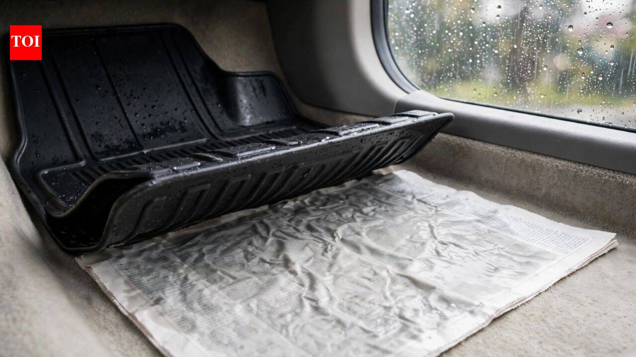 Why putting newspaper under your car mats during the rainy season can help keep the carpet dry