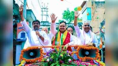 Chief minister leads Alwar roadshow ahead of local civic polls