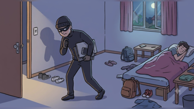 Laptops, mobiles stolen from unlocked PG room