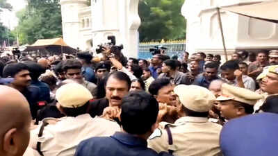 KT Rama Rao, among BRS leaders booked for assaulting cops outside Telangana assembly