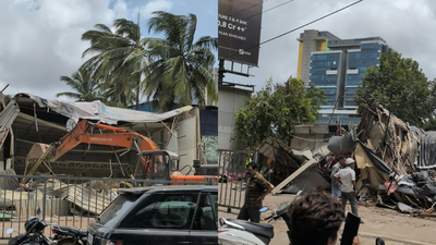 BMC demolishes garage, marriage hall over encroachment on fire station land
