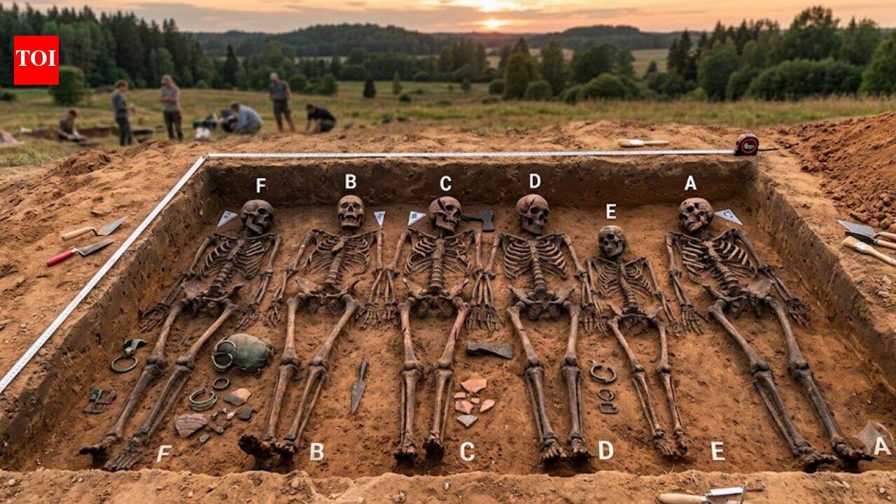 Six people buried in a rare Viking Age grave reveal violence, family ties, and Baltic ancestry