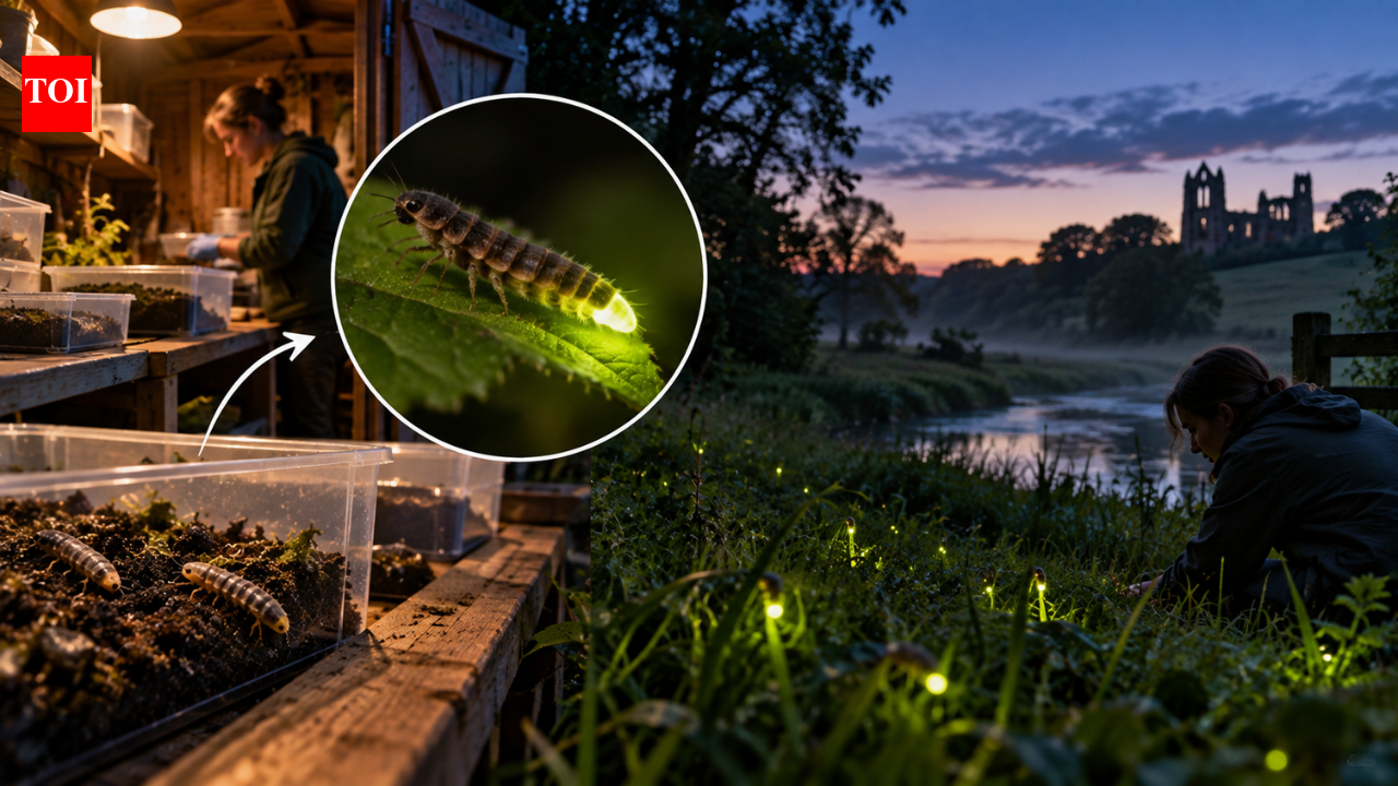 Glowworms return to Yorkshire after 100 years, with first glowing females bred in a Bristol shed