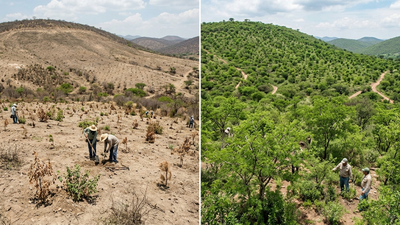In 2014, Mexico began a massive 1 million-hectare restoration drive; 4 years later plant survival had risen from just 33% to 64%