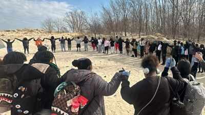 Nearly 4,000 New York City students planted more than 100,000 beachgrass stalks across 2.25 acres at Coney Island Creek Park to rebuild protective dunes and help protect 50,000+ people from flooding