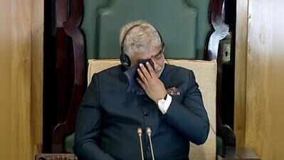 Speaker, Harish engage in war of words