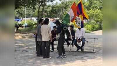 Tibet freedom march reaches PU, draws students into debate