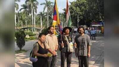 Tibet freedom march reaches PU, draws students into debate