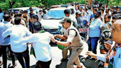 2 BRS MLCs arrested over speaker remarks in Hyderabad