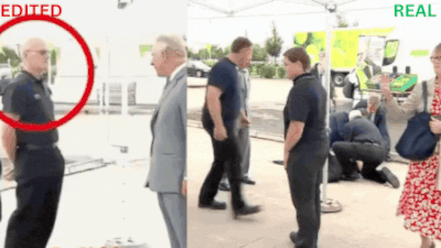 Watch: Trump shares edited clip of King Charles walking away from fainting worker