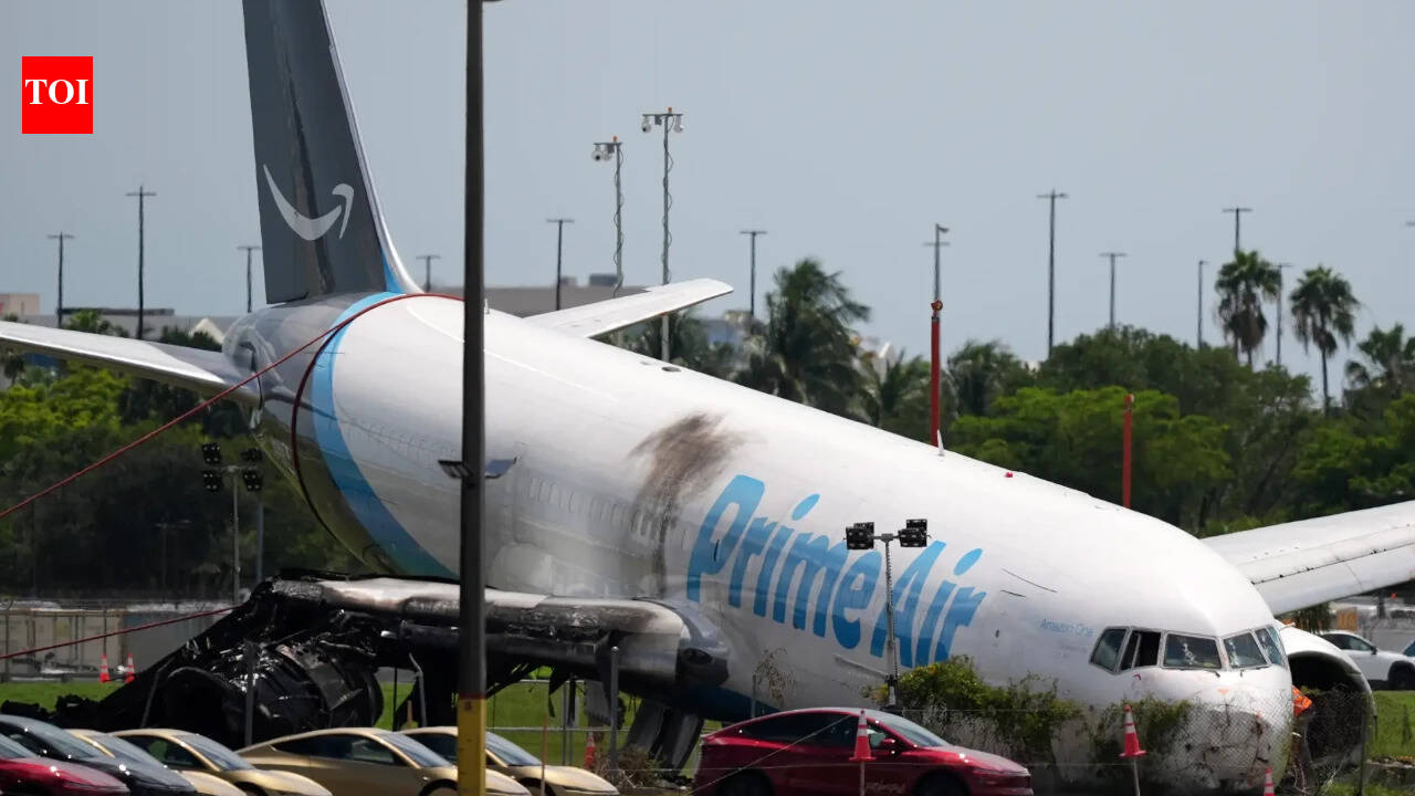 Amazon jet pilots tried to abort unstable landing before plane overran Miami runway