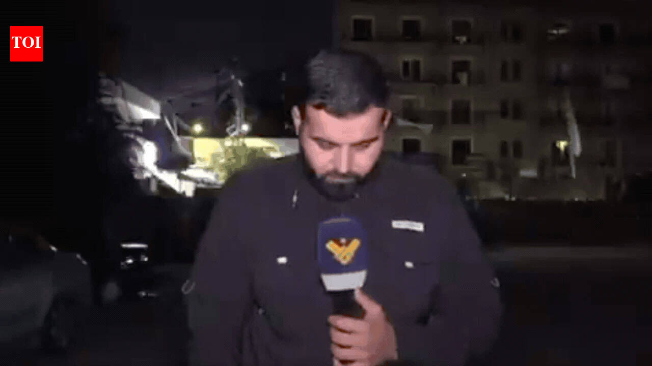 Caught on cam: Strike hits close to reporter live on air in Lebanon