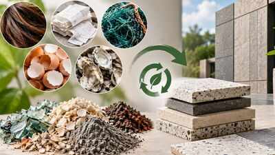 Human hair, receipts, fishing nets, and eggshells were among 17 waste materials tested to create stronger, lower-carbon cement building products