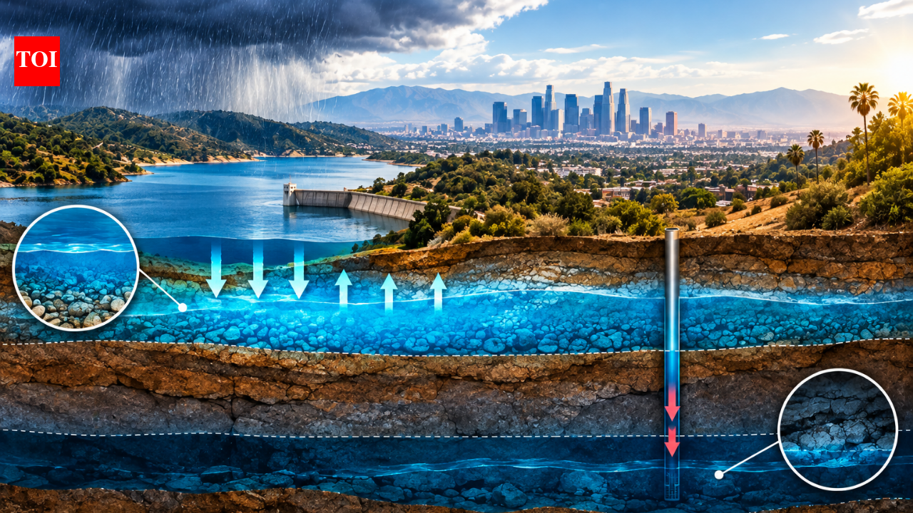 In 2023, LA storms refilled shallow aquifers and reservoirs, but deep groundwater recovered only 25%