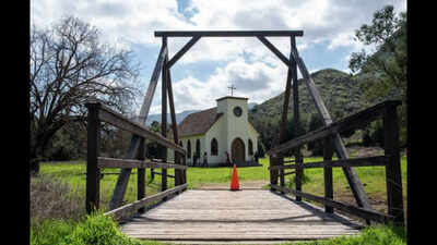 In 1927, Paramount bought a 2,700-acre California ranch and filmed more than 160 movies there; after wildfire destroyed almost everything in 2018, a $26 million rebuild is nearly complete