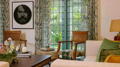 Mammootty and Dulquer Salmaan lived in this Kochi home for 12 years; now it’s a boutique villa you can book, with an open courtyard, manicured gardens, 2,000 DVDs from his personal archive, and a living room filled with cinema memorabilia