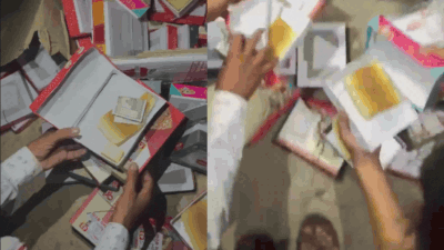 Rs 500 notes in kalakand boxes at 1am? Viral video triggers vote-for-cash row in Alwar