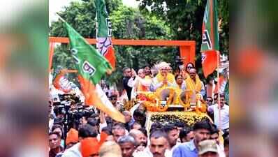 ‘Love jihad’, disturbed areas Bill take centre stage at CM’s Jaipur roadshow