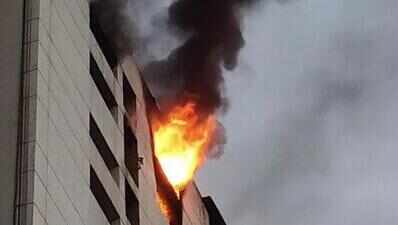 Massive fire breaks out at Saroli textile market, 10 shops gutted