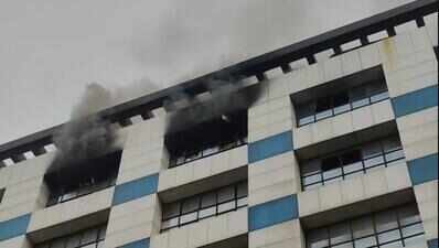 Massive fire breaks out at Saroli textile market, 10 shops gutted