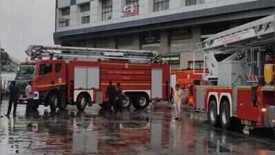 Massive fire breaks out at Saroli textile market, 10 shops gutted