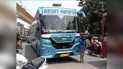 Woman And 3-Year-Old Son Dragged 30M By Speeding Private Bus At Vaishnodevi Chowk