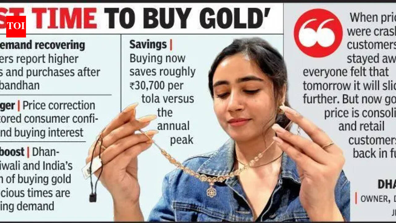 Gold's Glitter Brings Citizens To Showrooms Again As Prices Fall