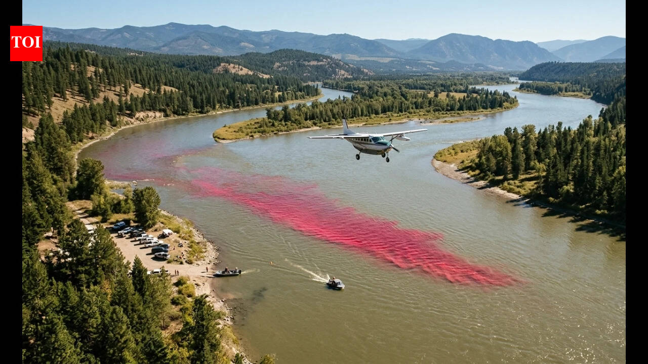 In 2017, USGS released 72.57 kg of dye into Idaho’s Kootenai River; aircraft tracked it from above