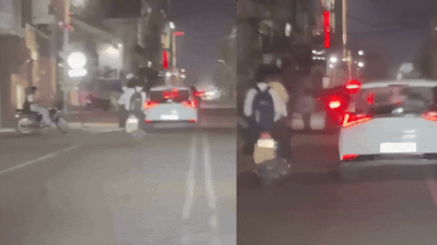 Watch: Bike-borne youths hurl bricks at moving car in Ludhiana after tiff