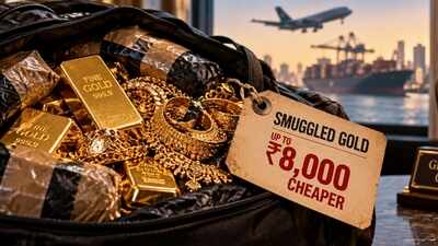 Smuggled gold sells Rs 8,000 cheaper per 10g as import duty rises from 6% to 15%; over 100 tonnes could enter India this year despite DRI crackdown