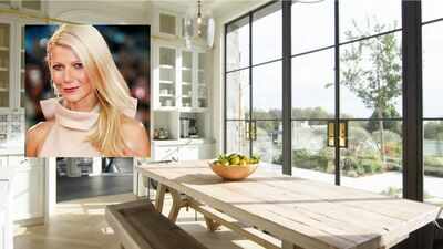 In 2016, Gwyneth Paltrow bought 2.4 acres in Montecito for $4.9 million during a historic drought; over a 6-year journey, she razed two old homes and built a 14,000-sq-ft estate with more than 60 solar panels and a graywater system