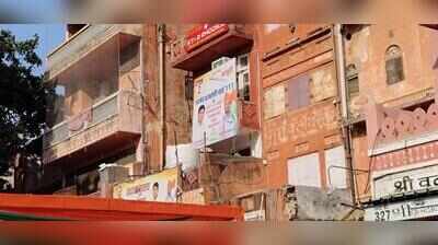 Election posters cover signboards, banners add to Walled City clutter