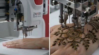 This machine can apply mehendi without an artist: Harsh Goenka shares mehendi machine video, says 'some more jobs gone'