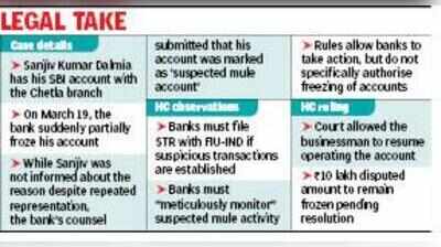 Banks can’t freeze accounts merely on ‘mule’ allegation: Calcutta High Court