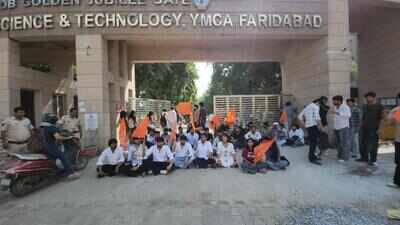 Protest at Faridabad university after BBA student claims he was slapped by proctor