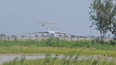 3 Russian aircrafts touchdown at Noida International Airport