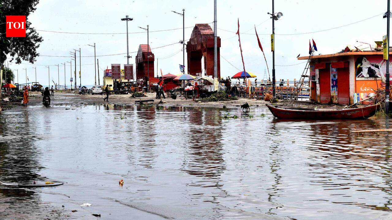 Ganga recedes at two points, but Tons poses fresh threat