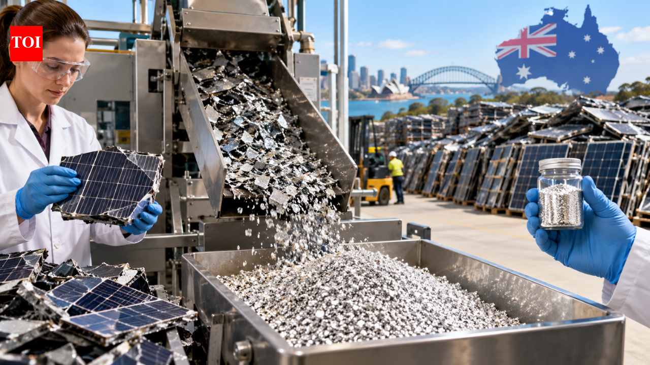 Australia recovers 100% of silver from solar waste as tonnes of panels pile up by 2050