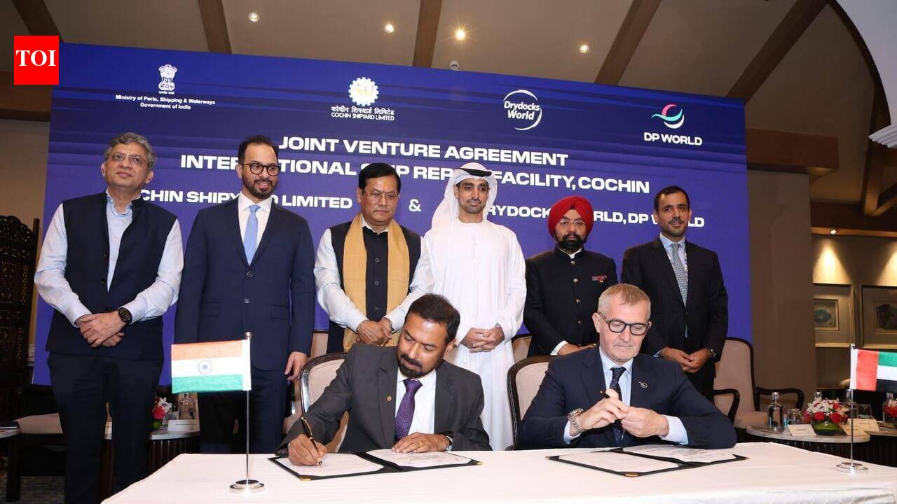 Cochin Shipyard, DP World's Drydocks World form JV to expand Kochi ship repair facility