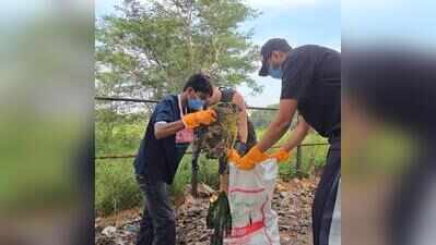 Beyond MP: Bittu Tabahi, volunteers clear 2 tonnes of waste along Turahalli forest boundary in Bengaluru