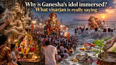 Why is Ganesha's idol immersed? What visarjan is really saying