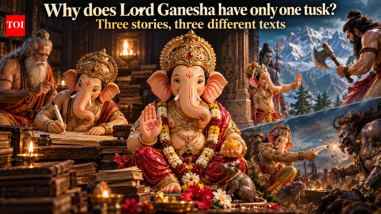Why Does Lord Ganesha Have Only One Tusk Three Stories Three 