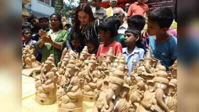 Bengaluru shifts to handmade eco-friendly Ganesha idols this festive season