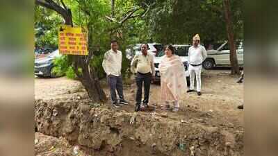 Bid to grab GMC land by placing idol and building wall thwarted by mayor