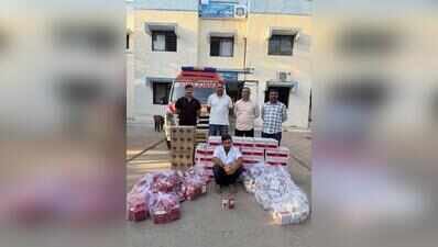 Ambulance used to smuggle liquor on Bhavnagar-Rajkot highway