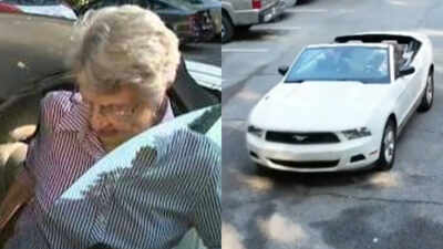 At 100, Atlanta's Barbara Haig still drives her white Ford Mustang; she says caution, not age, will determine how long she stays behind the wheel