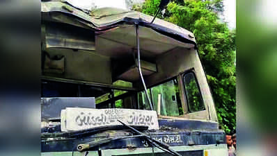 Dumper driver killed, over 15 bus passengers hurt in Panchmahal crash