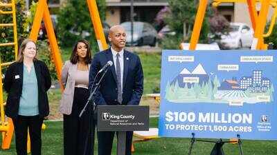 King County wants to spend $100 million on 57 land projects covering about 1,500 acres, from saving part of a city park to turning other sites into salmon habitat and stormwater space
