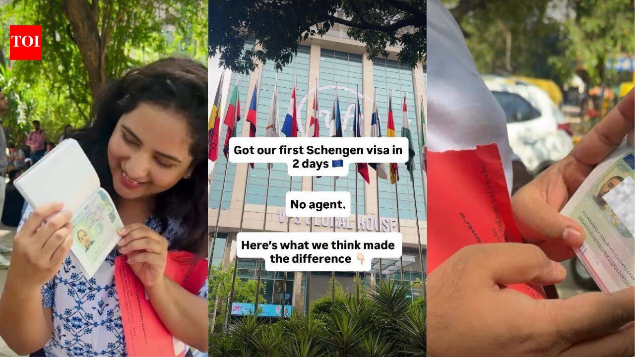 Woman shares how she got her Schengen visa in just 2 days without an agent; here’s what she did right and 3 tips that can help travellers - The Times of India